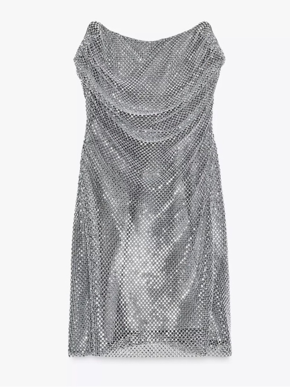 Zara Silver Chainmail Dress